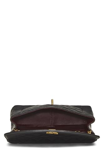 Chanel,  Black Quilted Lambskin Diana Flap Medium, Black