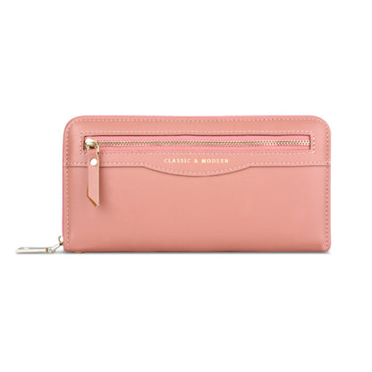 Stylish Attractive Women's Zipper Long Clutch Ladies Wallets