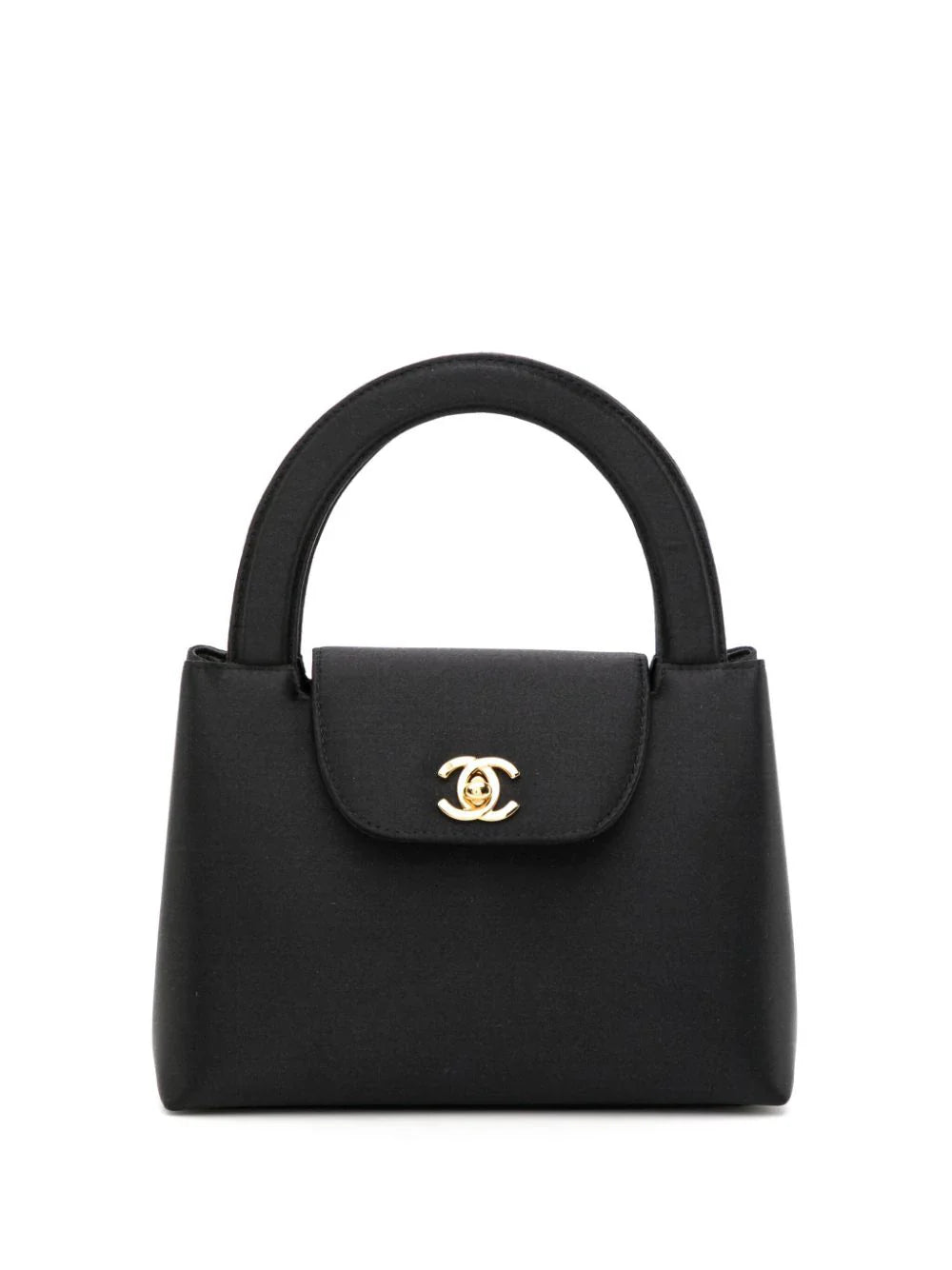 Vintage Silk Kelly Top Handle Bag