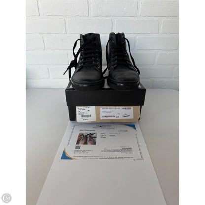 Shoes Luxury Designer By Gucci In Black, Size: 8.5