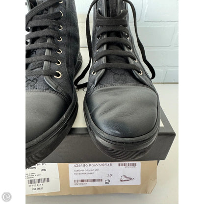 Shoes Luxury Designer By Gucci In Black, Size: 8.5