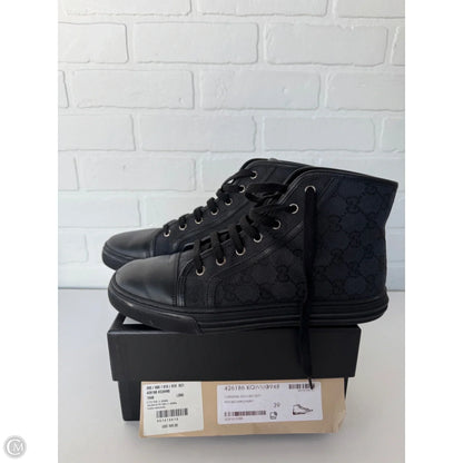 Shoes Luxury Designer By Gucci In Black, Size: 8.5