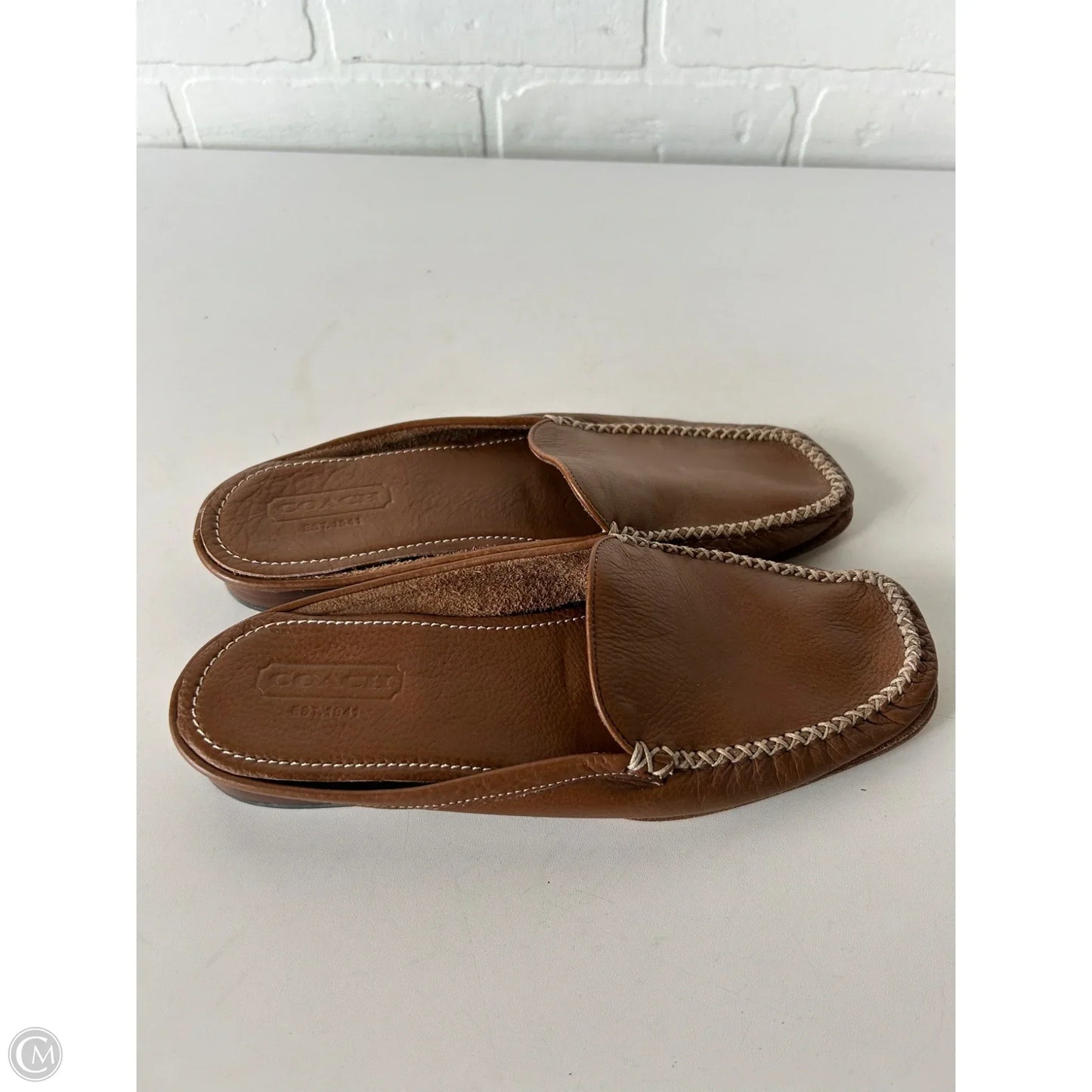 Shoes Designer By Coach In Tan, Size: 7.5