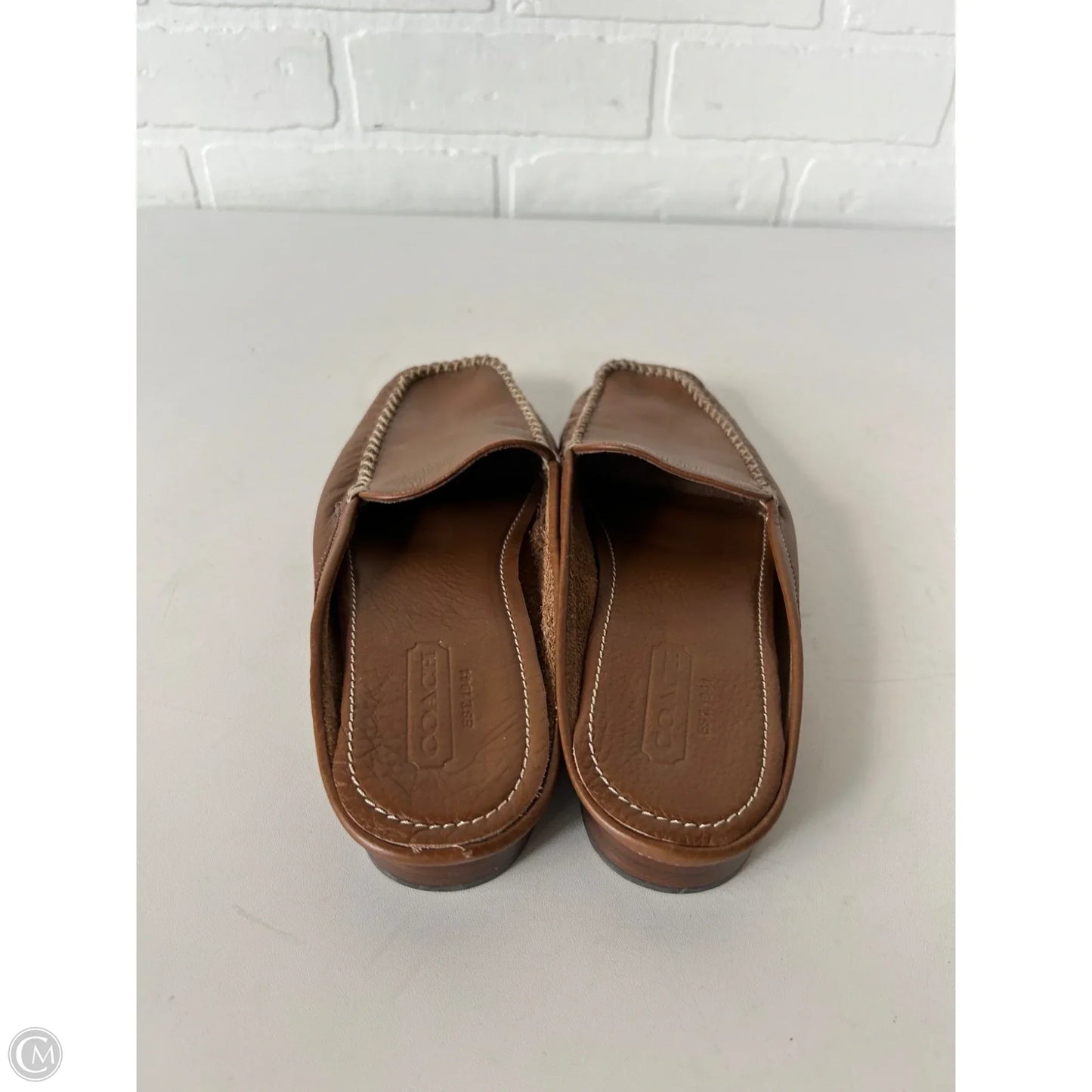 Shoes Designer By Coach In Tan, Size: 7.5