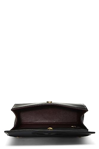 Chanel,  Black Lambskin 'CC' Flap Handbag, Black