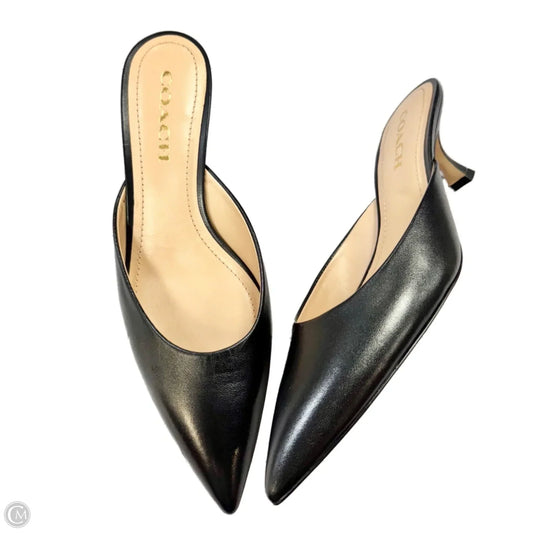Shoes Designer By Coach In Black, Size: 8