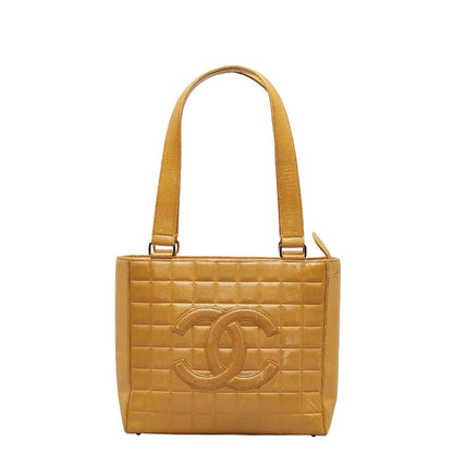 Chanel CC Choco Bar Leather Tote Bag Leather Tote Bag in Good condition