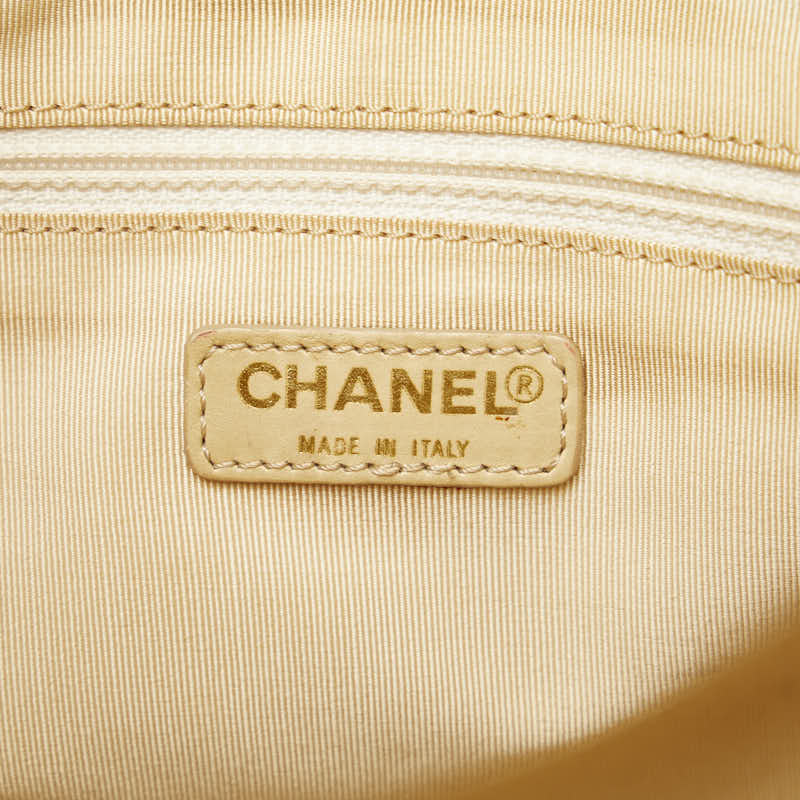 Chanel CC Choco Bar Leather Tote Bag Leather Tote Bag in Good condition