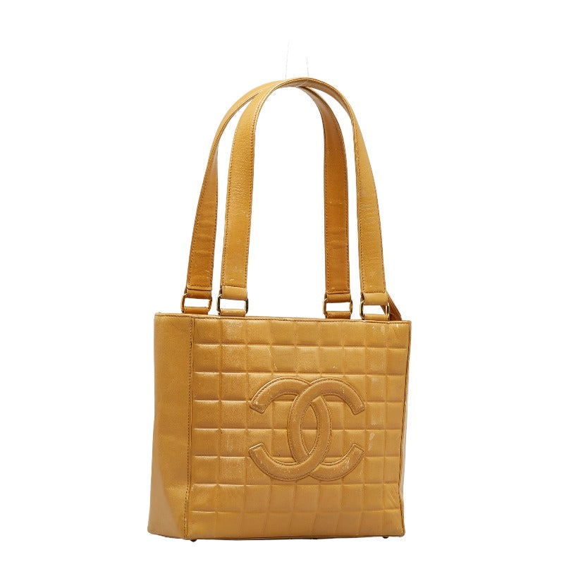Chanel CC Choco Bar Leather Tote Bag Leather Tote Bag in Good condition