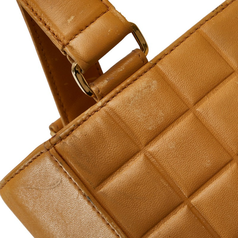 Chanel CC Choco Bar Leather Tote Bag Leather Tote Bag in Good condition