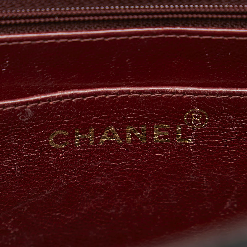 Chanel  Maxi Classic Single Flap Bag Leather Tote Bag in Fair condition
