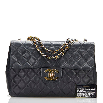Chanel  Maxi Classic Single Flap Bag Leather Tote Bag in Fair condition