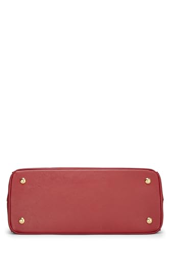 Prada,  Red Saffiano Executive Tote Medium, Red
