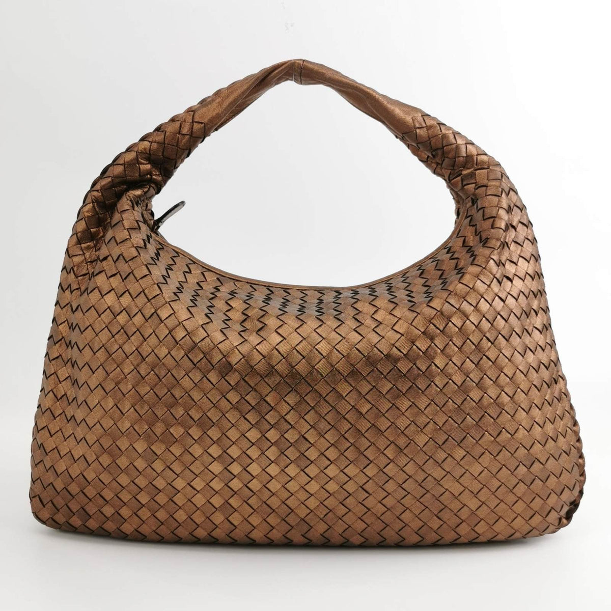 Bottega Veneta Veneta Hobo Large Metallic Copper Leather 46cm
