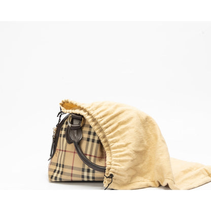 Burberry Haymarket Check Leather Thornley Satchel