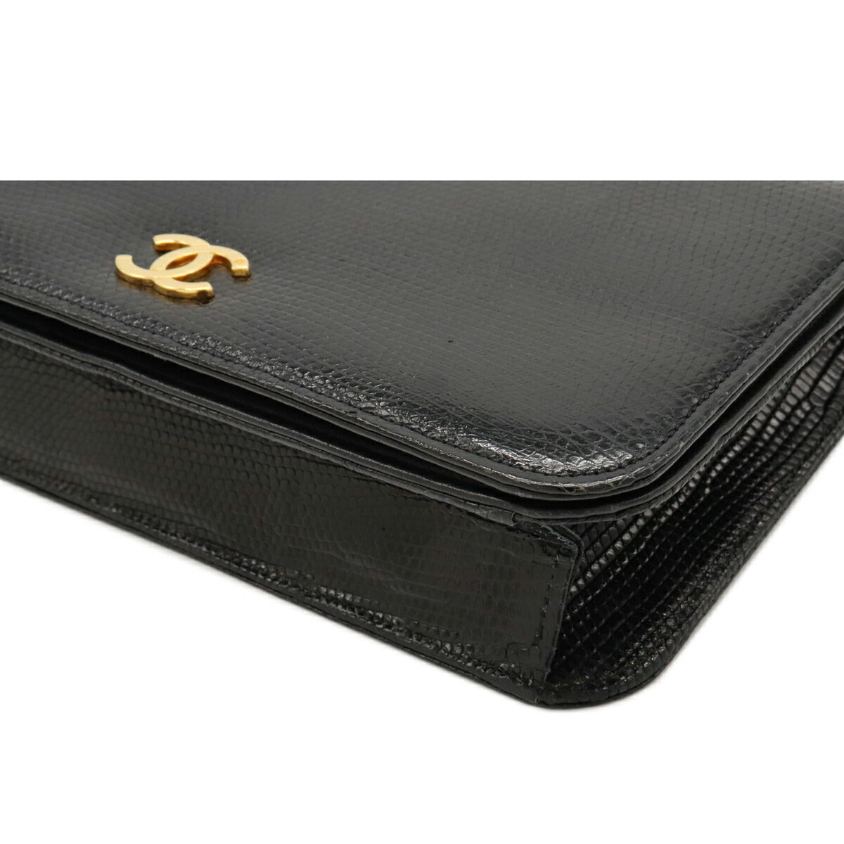 Chanel Coco Mark Lizard Shoulder Bag