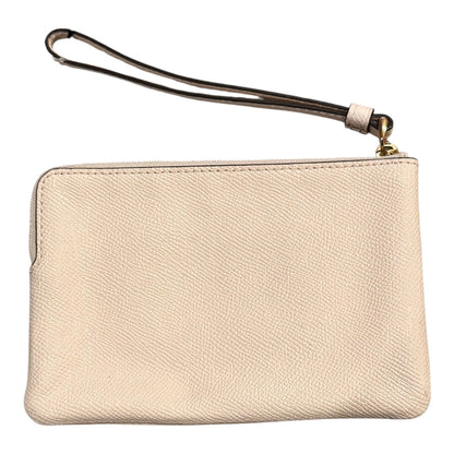 Wristlet Designer By Coach In Ivory, Size:Small