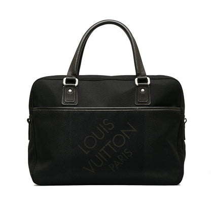 Louis Vuitton Jeanne Jacks Business Bag M93082 Noir Black Canvas Leather Men Louis Vuitton