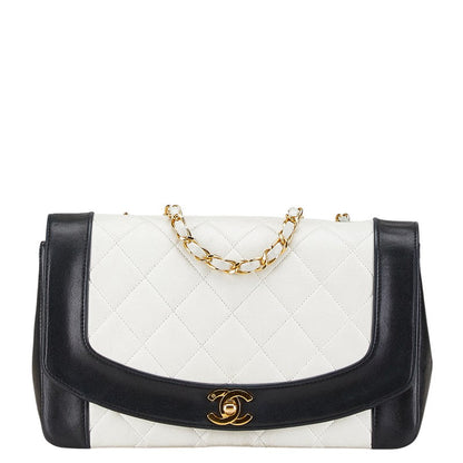 Chanel Coco Mark Diana Matelasse Lambskin Shoulder Bag
