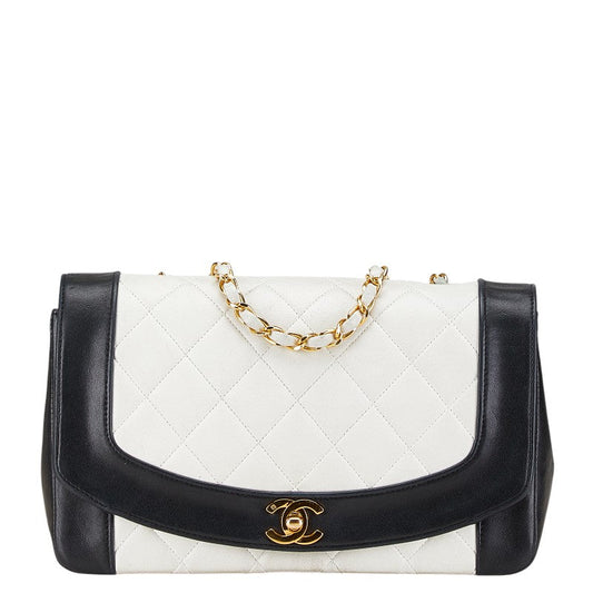 Chanel Coco Mark Diana Matelasse Lambskin Shoulder Bag