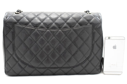 Chanel Caviar Grained Calfskin New Chain Shoulder Bag Black "