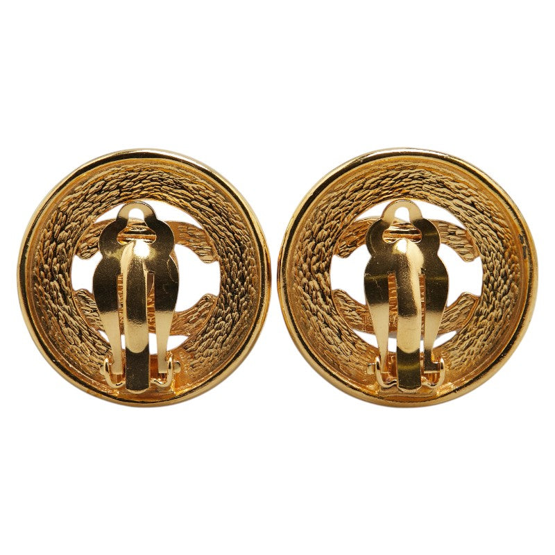 Chanel Coco Mark Round Earrings