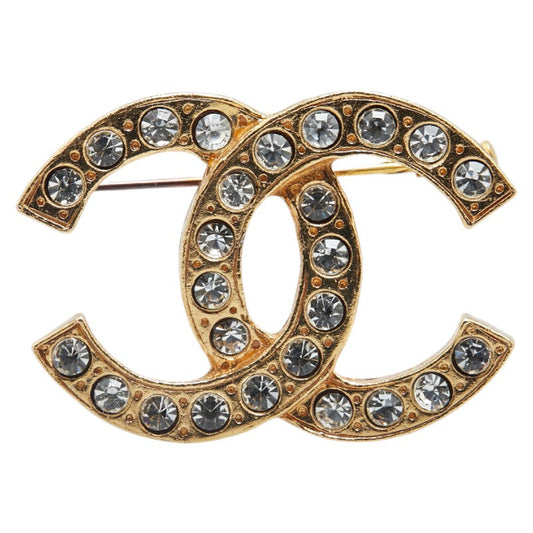 Chanel Coco Mark Rhinestone Brooch