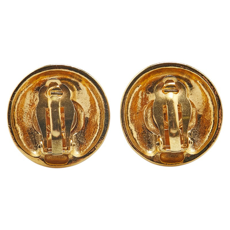 Chanel Coco Mark Round Earrings