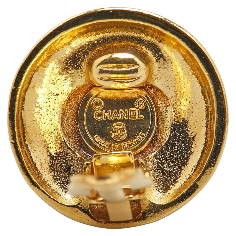 Chanel Coco Mark Round Earrings