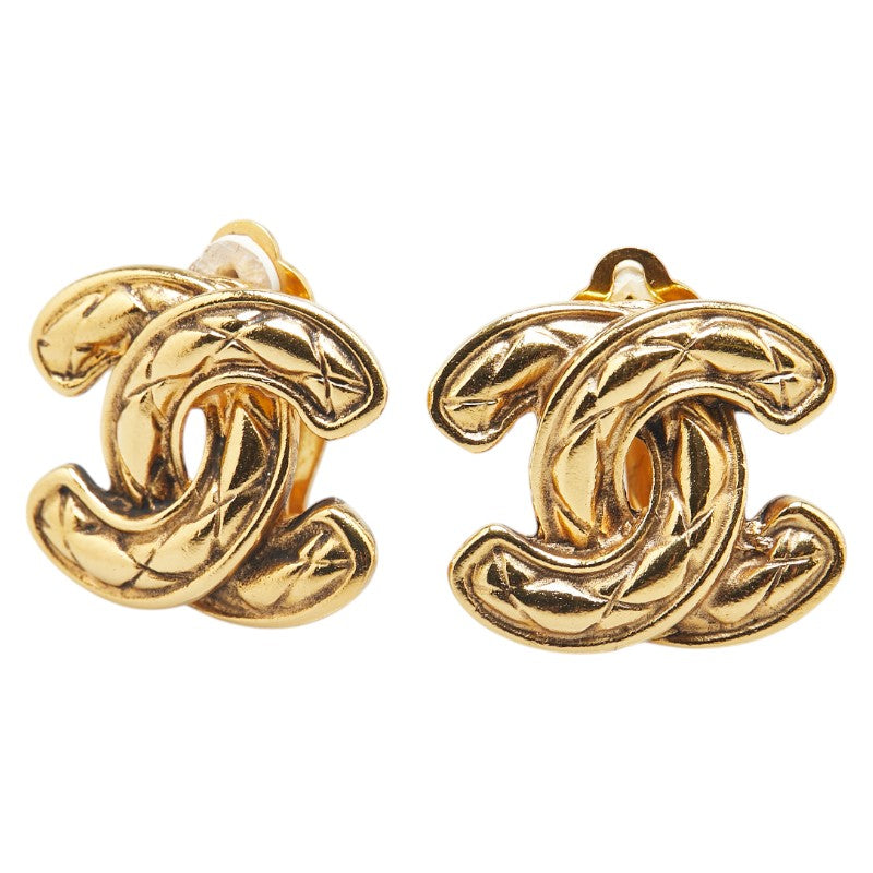 Chanel Coco Mark Matelasse Earrings