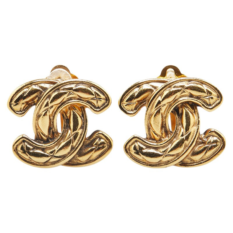 Chanel Coco Mark Matelasse Earrings