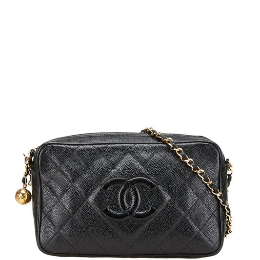 Chanel Coco Mark Coco Ball Matelassé Caviar Skin Shoulder Bag
