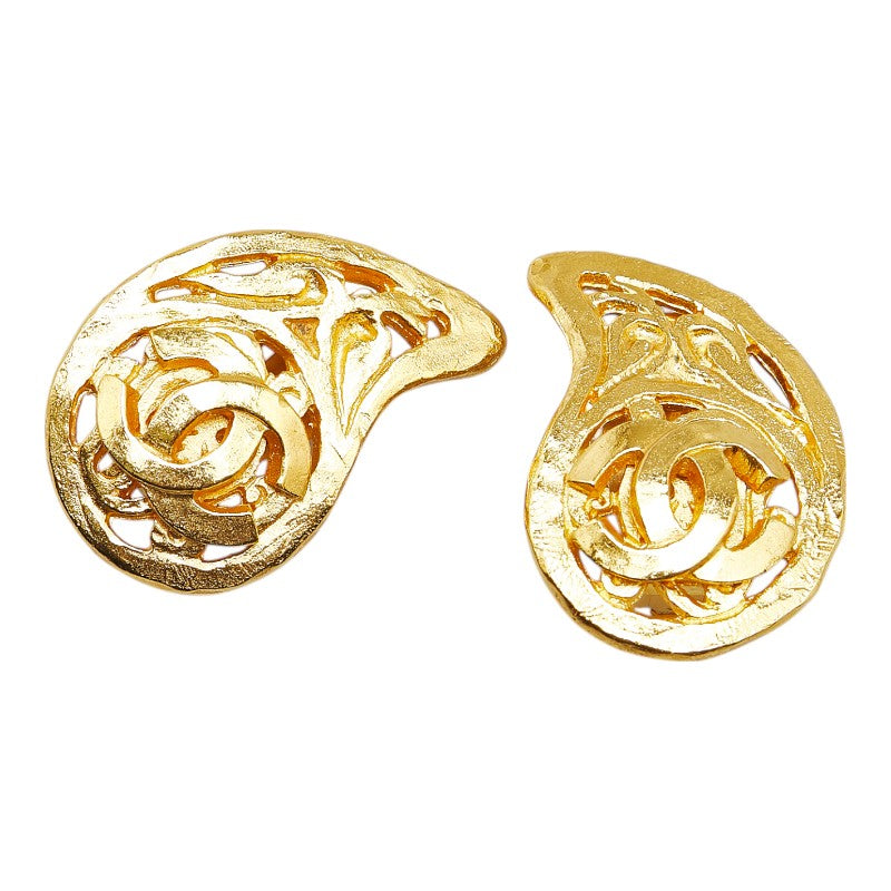 Chanel Coco Mark Magatama Earrings