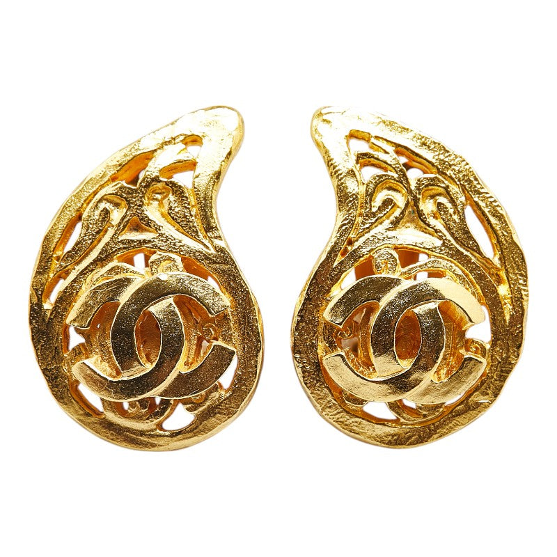 Chanel Coco Mark Magatama Earrings