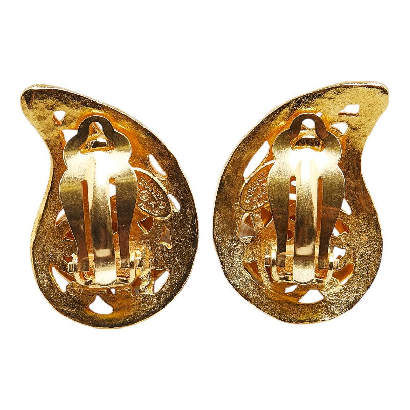Chanel Coco Mark Magatama Earrings