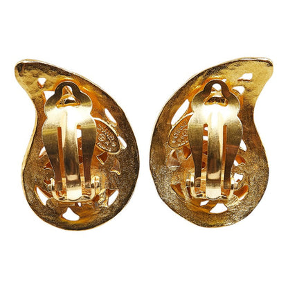 Chanel Coco Mark Magatama Earrings