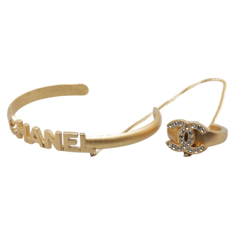 Chanel Coco Mark Logo Bracelet Ring Set