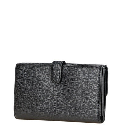 Chanel Coco Mark Caviar Long Wallet