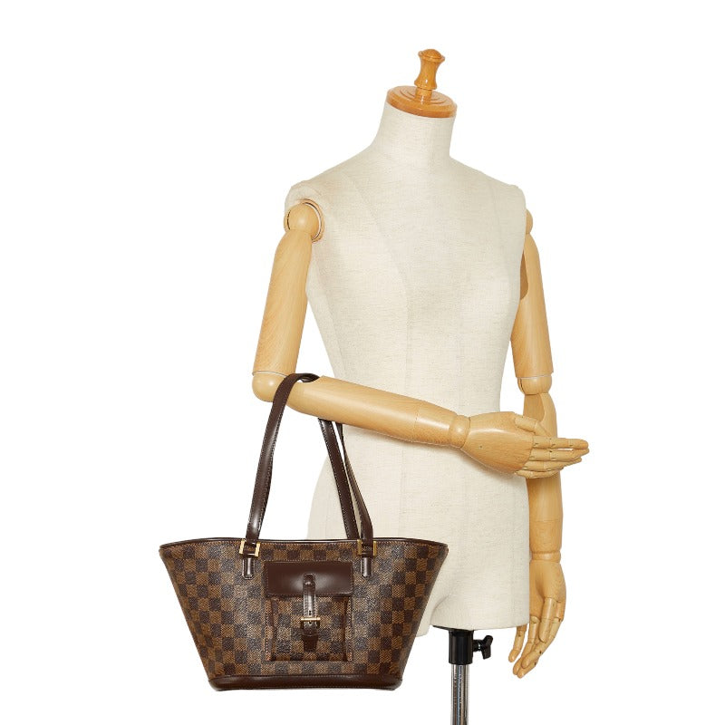 Louis Vuitton PM Handbag N51121 Brown PVC Leather  Louis Vuitton