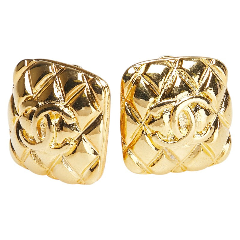 Chanel Coco Mark Matelasse Earrings