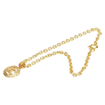 Chanel Coco Mark Round Circle Necklace