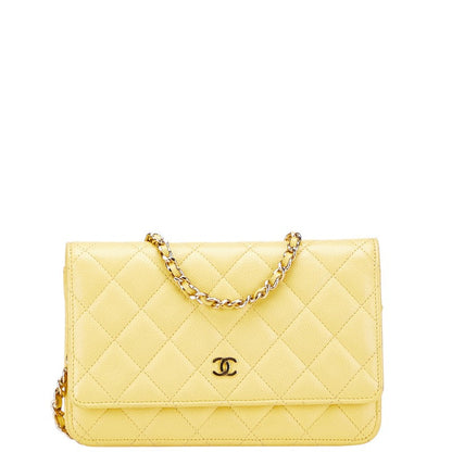 Chanel Matelasse Caviar Skin Chain Shoulder Wallet