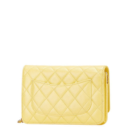 Chanel Matelasse Caviar Skin Chain Shoulder Wallet