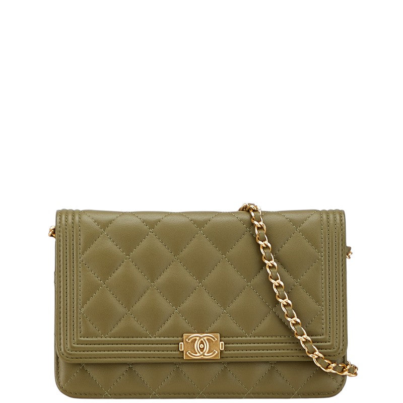 Chanel Boy Chanel Lambskin Shoulder Bag