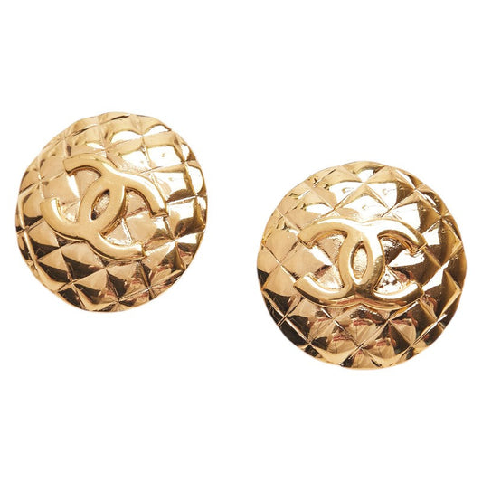 Chanel Coco Mark Matelasse Earrings
