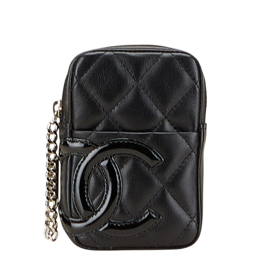 Chanel Cambon Line Coco Mark Leather Cigarette Case