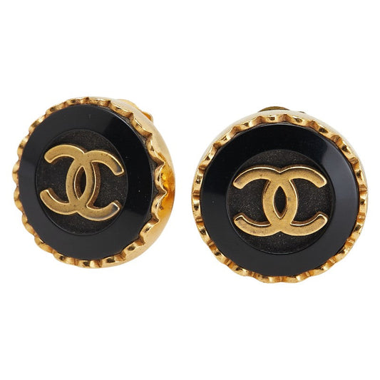 Chanel Coco Mark Round Earrings