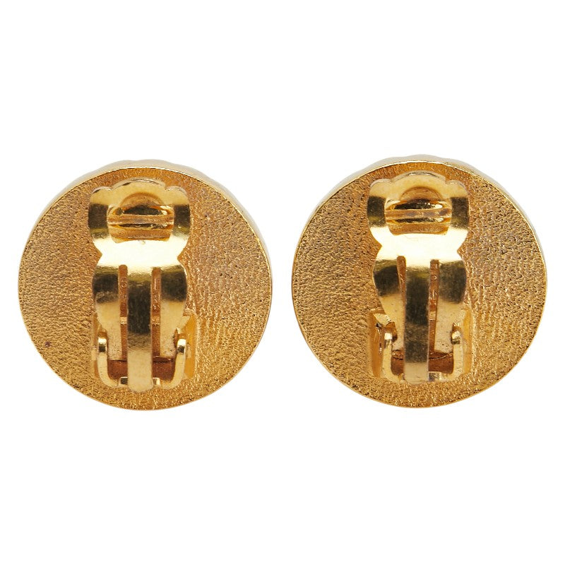 Chanel Coco Mark Round Earrings