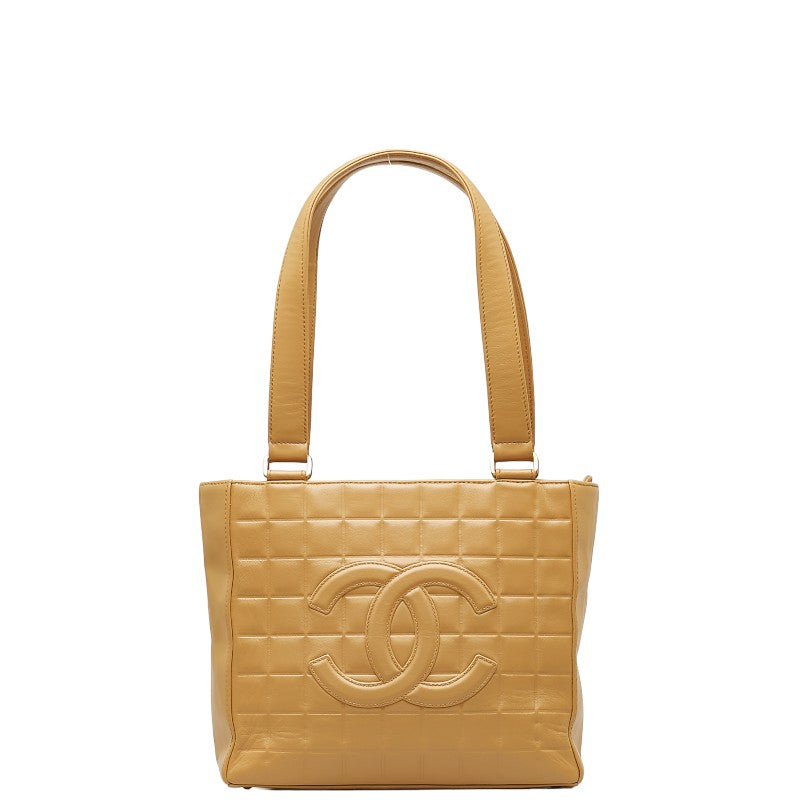 Chanel CC Chocolate Bar Tote  Leather Tote Bag in Fair condition