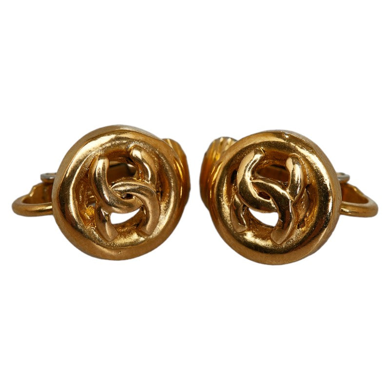 Chanel CC Clip On Earrings  Metal Earrings in Good condition
